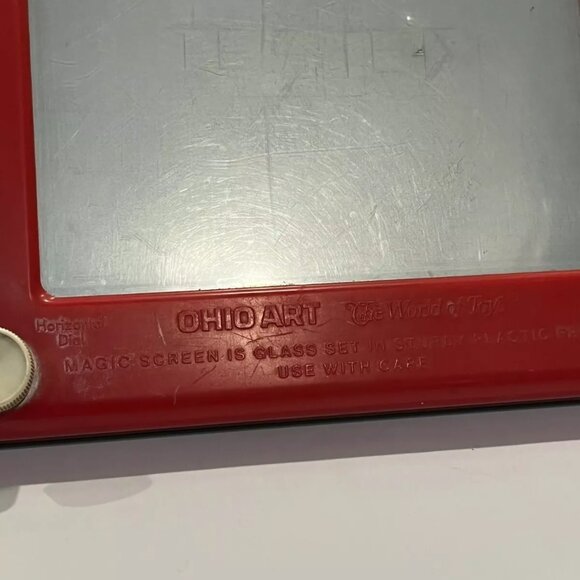 Vintage Etch A Sketch Screen #505 Ohio Art Classic Heavy Use Tested - Picture 4 of 5
